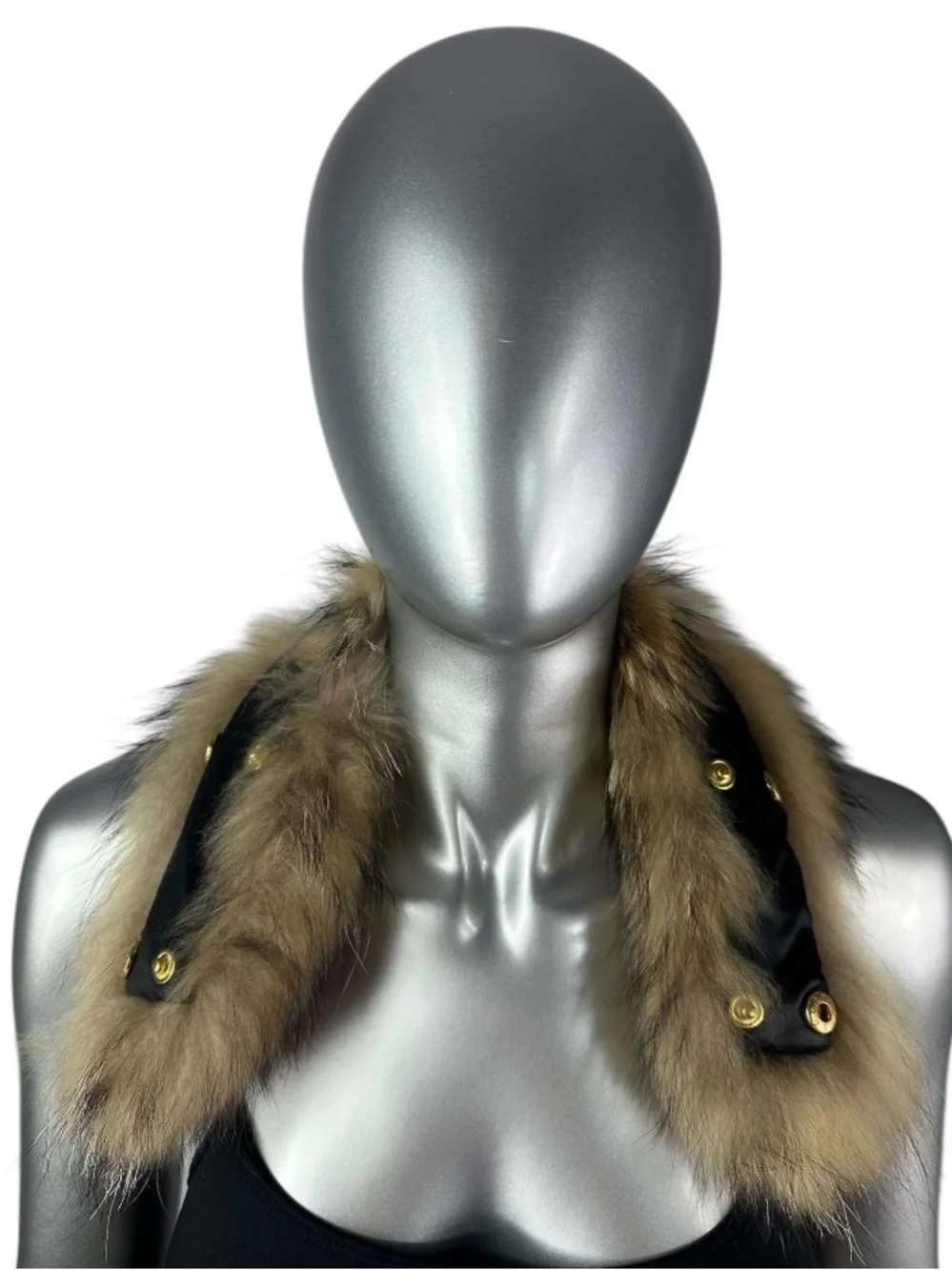 FINN RACCOON Collar, 22”, Certified Vintage Fur